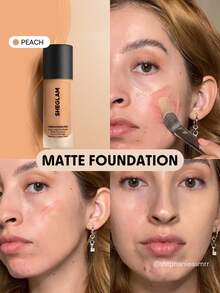 SHEGLAM Complexion Pro 持久透氣霧麵粉底液-桃色霧面防汗粉底液控油全遮瑕無孔遮瑕防水無瑕不褪色輕薄液體粉底液 品牌 美容 化妝 化妝品 適合女性與女孩 完美搭配夏季春季 Y2K 時尚 流行 生日 母親節禮物 假期 派對準備就緒 最佳顏色 - 桃 - 查看 2