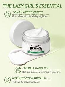 Slow Sunday Retinol Brightening Cream, With Retinol & Niacinamide & Vitamin E, Improve Dullness, Brightening, Nourishing, Even Skin Tone, For The Underarms, Knees & Elbows, Korean Skincare, Suitable For Summer & Autumn, Y2K, Back To School - Retinol - View 4
