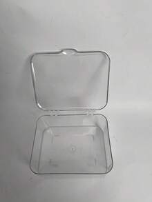 1PC/Transparent PET Bread Storage Box Flip Cover Airtight Bread Bin Toast Holder Moistureproof Dustproof Fresh Keeping Kitchen Countertop Organizer Pantry Food Storage Container For Home Bakery Pastry Cake Cookie Bagel Croissant Loaf Bread,Meal Prep, Food Storage Containers, Refrigerator Organization, Kitchen Accessories. - Multicolor - View 8