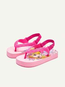 Cozy Pixies A Pair Of Children's Baby Flip-Flops Cartoon Pattern Printing, Non-Slip And Wear-Resistant Soles, Exquisite Color Accessories, Daily Wear, Cute And Versatile - Multicolor - View 3