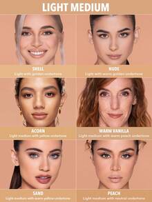 SHEGLAM Complexion Pro Long Lasting Breathable Matte Foundation-Nude Matte Sweat-Proof Foundation Oil Control Full Coverage Pore-Less Concealer Waterproof Flawless Non-Fading Weightless Liquid Foundation Brand Beauty Makeup Face Paint Cosmetic For Women Girls Perfect For Spring Summer Ideal For Y2K Fancy Fashion Suitable For Birthday Mother'S Day Gift Rave Party Ready Best Color - Nude - View 7