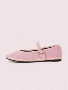 CUCCOO DOLLMOD Women's Shoes Pink, Fashionable And Elegant, Classic And Comfortable Single Strap Mary Jane Flat Shoes - Dusty Pink - View 2