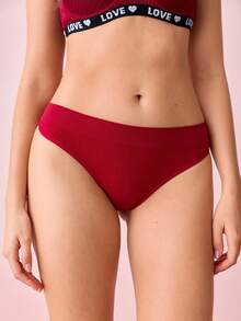 Bonmuse Bragas sin costuras de unicolor y tiro bajo para mujer - Multicolor - Ver 7