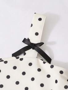 Süßes Kleid für Kleine Mädchen mit 3D Schleifen Dekor, Träger Taille geraffte Laternensaum Kleid, Kinder Sommer Lässig Urlaubs Chic Stil - Weiss - Übersicht 6