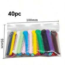 [Dispensador de plástico oral conveniente + 40 piezas de anillo de ligadura de color] - Materiales dentales Anillo de ligadura oral Pistola de ligadura para uso personal y doméstico - Multicolor - Ver 11