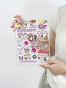 TOM & JERRY X SHEIN Ốp lưng máy tính bảng trong suốt chủ đề Mèo và Chuột Tom và Jerry, hình dán hoạt hình dễ thương, chống sốc và chống trầy xước, dành cho thế hệ thứ 11. - Trong sáng - Xem 52