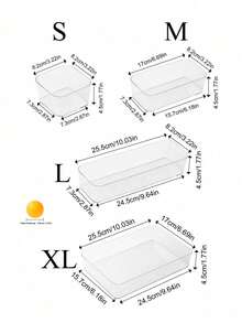 Caja de almacenamiento con cajones de escritorio con divisiones incorporadas, conveniente para organizar artículos de papelería y necesidades diarias en dormitorios estudiantiles; Caja de almacenamiento apilable transparente, disponible en varios tamaños; Caja de almacenamiento de escritorio, adecuada para estudiar, decoración de vacaciones, decoración de habitaciones, protección solar, viajes y otras ocasiones - transparente - Ver 11