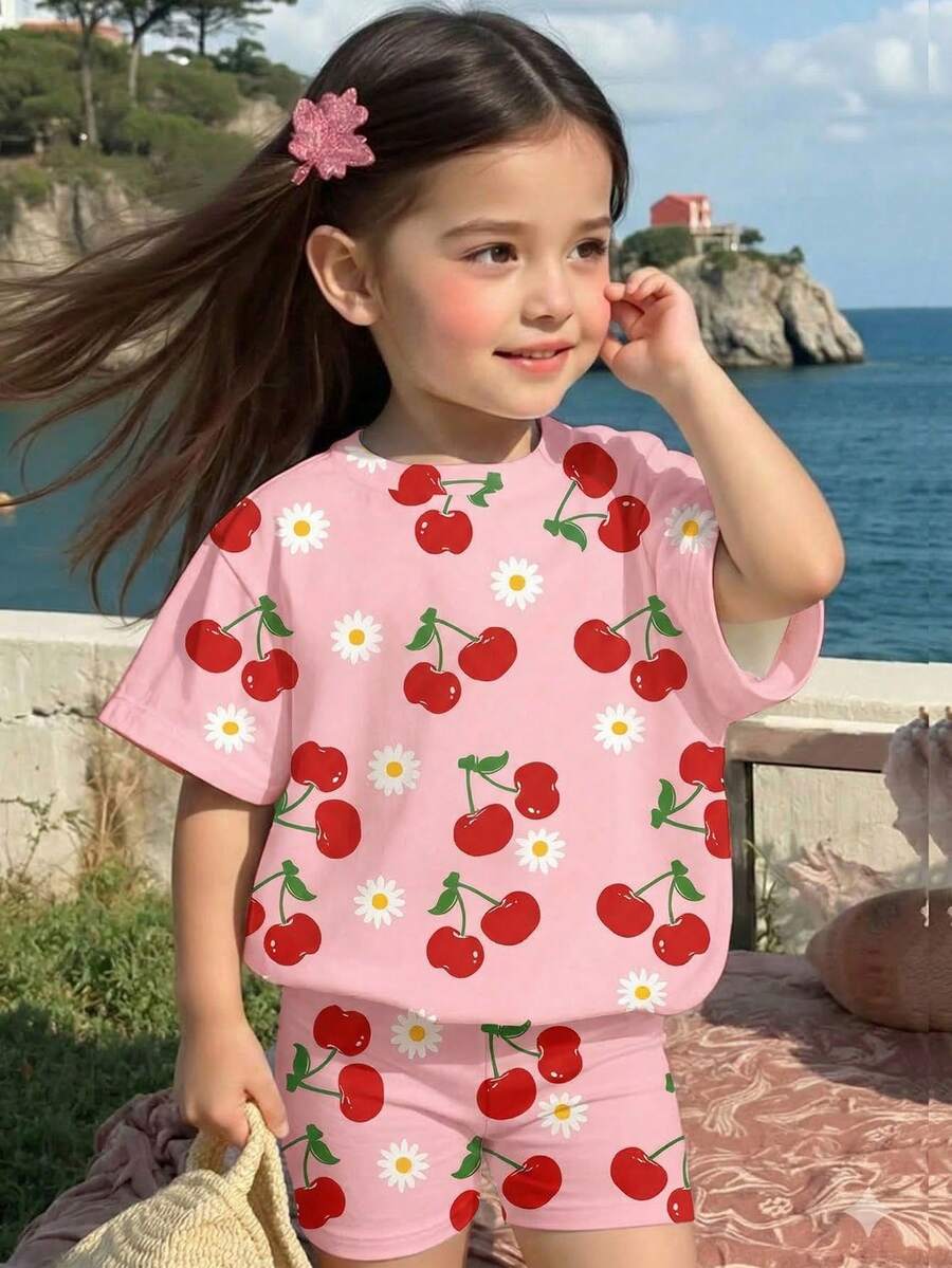 Bộ áo thun đồng phục cho bé gái - Nhiều màu - Xem 1