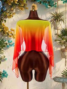 Amplova Khăn choàng lông giả màu hồng dành cho nữ, đa năng, thích hợp để che chắn khi mặc đồ bơi, mặc hàng ngày, đi biển, dự lễ hội âm nhạc, gợi cảm & - trái cam - Xem 11