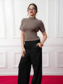 Criza Taa QUẦN REN TƯƠNG PHẢN, MÙA THU/ĐÔNG - màu đen - Xem 3