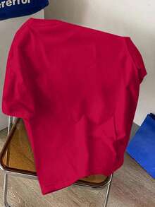 Manfinity Joysei Camiseta de manga corta ajustada de talla estándar para hombre de color rojo oscuro - Rojo - Ver 4