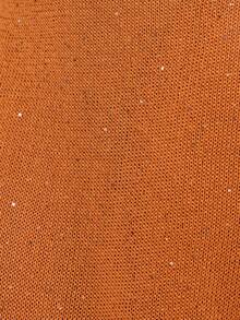 Musera Resort Đầm maxi đi biển đính sequin, cổ yếm buộc dây, khoét sâu, lưng trễ, thích hợp cho mùa xuân hè, kỳ nghỉ, buổi tối, dịp đặc biệt, bãi biển vàng. - Màu vàng - Xem 6