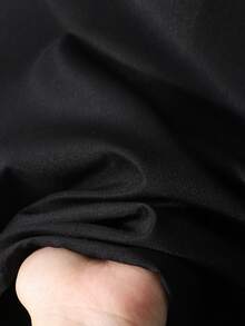 SHEIN 女童休闲牛仔背心裤套装，基础款V领无袖上衣搭配宽松直筒牛仔裤，适合春、夏、秋季海滩、度假、休闲聚会和节假日穿着，也适合外出和毕业典礼等场合。 - 黑色 - 查看 5