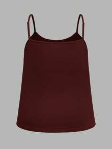 SHEIN EZwear 3件套加大码女式褶皱宽松吊带背心，可调节肩带，适合春夏穿着 - 彩色 - 查看 4