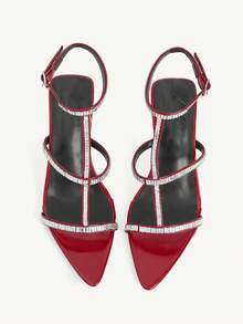 CUCCOO CHICEST Giày sandal cao gót dành cho nữ - Màu Đỏ Sâu - Xem 2