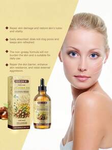 1PC 100ml Silky Clear Fine Refreshing Comfortable Pure Light Fast Absorbing Jojoba Facial Oil For Daily Use Skincare Natural For All Skin Types - Jojoba - View 7