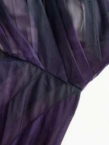 MOTF Soiréza WOMEN'S POSITIONING PRINTED MESH PARTY DRESS, SPRING/SUMMER - Multicolor - View 6