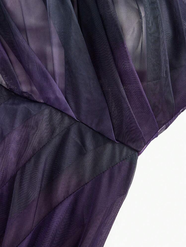 MOTF Soiréza WOMEN'S POSITIONING PRINTED MESH PARTY DRESS, SPRING/SUMMER