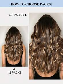 Tóc nối may vào, tóc thật 12-22 inch, màu nâu caramel đến vàng 613, tóc thẳng, 50g, thích hợp cho tiệc tùng, đám cưới và sử dụng hàng ngày. - Nhiều màu - Xem 10