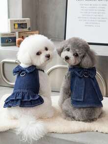 PETSIN Quần áo cho chó, quần áo cho mèo, bộ đồ cho thú cưng hai chân, quần áo đôi, váy sơ mi mới đầu mùa xuân, quần áo cho chó, quần áo cho mèo, quần áo cho động vật, quần áo mùa xuân cho chó, quần áo mới cho động vật nhỏ kiểu Châu Âu và Mỹ. - Nhiều màu - Xem 3