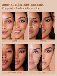 SHEGLAM Complexion Pro 持久透氣霧麵粉底液-奶油色霧面防汗粉底液控油全面遮瑕無孔遮瑕防水無瑕不褪色輕薄液體粉底液 - Butterscotch - 查看 5