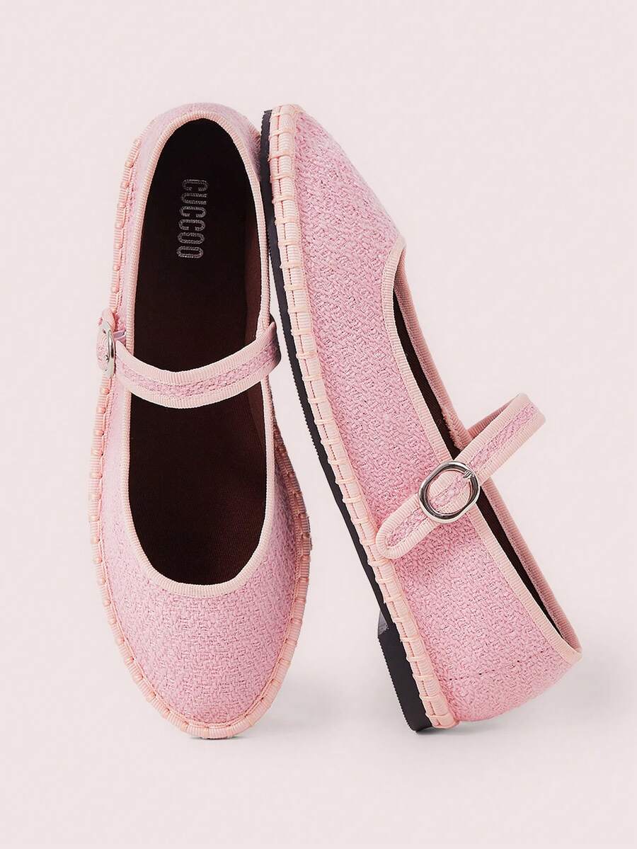 CUCCOO DOLLMOD Women's Shoes Pink, Fashionable And Elegant, Classic And Comfortable Single Strap Mary Jane Flat Shoes - Dusty Pink - View 1