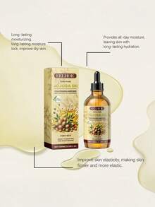 1PC 100ml Silky Clear Fine Refreshing Comfortable Pure Light Fast Absorbing Jojoba Facial Oil For Daily Use Skincare Natural For All Skin Types - Jojoba - View 8