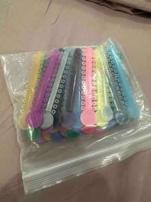 [Dispensador de plástico oral conveniente + 40 piezas de anillo de ligadura de color] - Materiales dentales Anillo de ligadura oral Pistola de ligadura para uso personal y doméstico - Multicolor - Ver 10