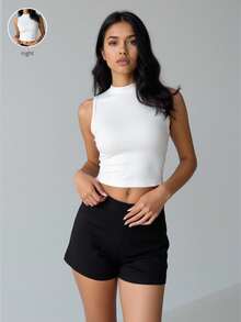 SHEIN EZwear Áo len chui đầu màu trắng dáng thường ngày dành cho nữ - trắng - Xem 11