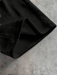 AXEPEAK Quần nỉ nam dáng rộng, in chữ, có dây rút, kiểu dáng thường ngày. - màu đen - Xem 6