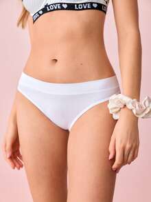 Bonmuse Bragas sin costuras de unicolor y tiro bajo para mujer - Multicolor - Ver 4