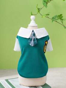 PETSIN Quần áo cho chó, quần áo cho mèo, bộ đồ cho thú cưng hai chân, quần áo đôi, váy sơ mi mới đầu mùa xuân, quần áo cho chó, quần áo cho mèo, quần áo cho động vật, quần áo mùa xuân cho chó, quần áo mới cho động vật nhỏ kiểu Châu Âu và Mỹ. - Nhiều màu - Xem 16