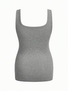 Modmama 夏季孕妇撞色方领修身休闲背心 - 彩色 - 查看 6