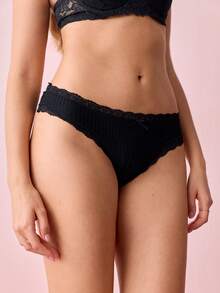 Bonmuse 5pcs/Pack Sexy Lace Panties, Lightweight Breathable Mesh G-String For Women, Versatile Underwear - Multicolor - View 5