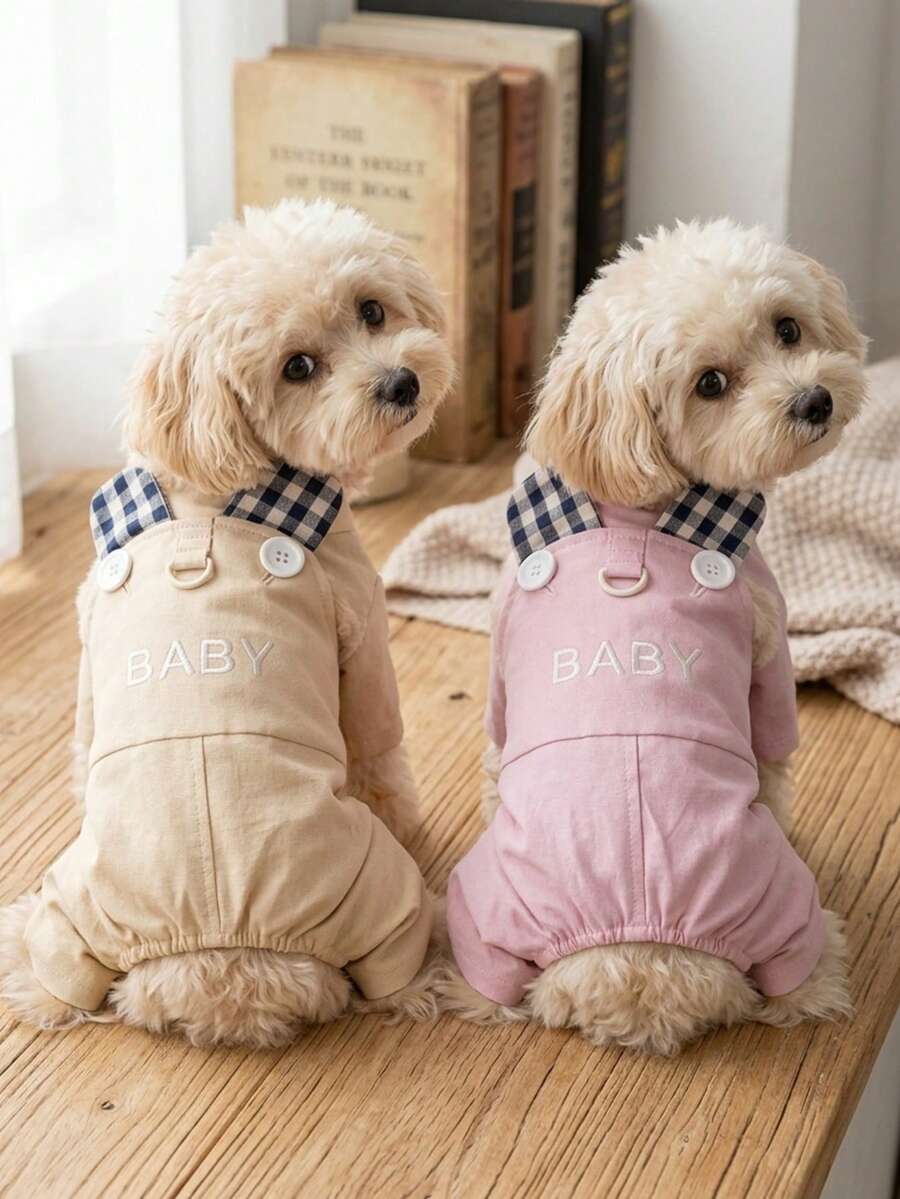 PETSIN 宠物春季新款狗狗服装 动物用品 宠物服装 狗狗背心 猫咪T恤 泰迪熊套装 小型动物服装 休闲酷炫背心 狗狗服装 猫咪服装 春夏两季新款背心 - 彩色 - 查看 1