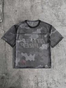 AXEPEAK Men's Loose Knit Crew Neck Short Sleeve T-Shirt - Multicolor - View 2