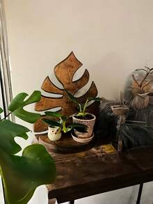 Wall Mounted Floating Shelves Rustic Farmhouse Country Style Suspended Shelves For Living Room Bedroom Kitchen Boho Handmade Wooden Multi Layer Storage Rack For Plants Picture Frames Decor Easy Installation Natural Wood Finish Space Saving Home Decor Vintage Distressed Wall Shelf Set - 1PC - View 4