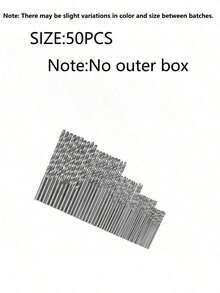 100pcs/50pcs Titanium Coated High Speed Steel Drill Bit Set, 135° Tip Suitable For DIY Crafts, Woodworking, Carving And Jewelry Making - Size Range From 1/25 Inch To 1/8 Inch, Cylindrical Metal, Twist Drill Bits For Metal, Wood, Plastic, Ideal For Home Improvement, Simple Tools, Convenient And Practical - Multicolor - View 11