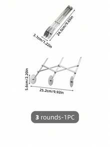 Stainless Steel Pizza Cutter, Adjustable Thickness, Multi-Functional For Noodles, Dough, Pastries - Silver - View 11
