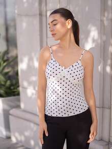 Andrea Bello 针织波浪纹修身女式背心 - 白色 - 查看 5