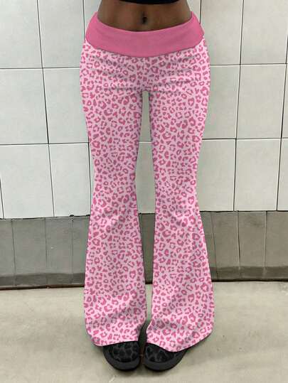 Slaydiva Quần ống loe cạp cao nữ Xuân/Hè/Lễ hội âm nhạc/Phong cách phương Tây/Phong cách du mục/Tiệc tùng/Hồ bơi/Trang phục nghỉ dưỡng gợi cảm/Du lịch tàu biển/Bãi biển/Tắm nắng/Kỳ nghỉ/Hẹn hò/Và các dịp khác/Phong cách thanh lịch và lãng mạn/Phong cách cơ bản giản dị/Y2K/Thời trang đường phố/Phong cách đường phố ngọt ngào/Sản phẩm bán chạy nhất của người nổi tiếng trên mạng/Hẹn hò hàng ngày/Phong cách cô gái nóng bỏng/Gợi cảm/Câu lạc bộ đêm/Trở lại trường học/Đi chơi/Hip-Hop/Kiểu dáng nổi tiếng trên mạng/Grunge/Họa tiết da báo hồng