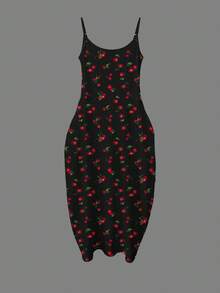 Slaydiva Đầm hai dây casual mới mùa Xuân/Hè có túi/Thanh lịch/Dành cho kỳ nghỉ/Phong cách Boho/Thích hợp mặc hàng ngày/Mua sắm/Tiệc tùng/Du lịch/Trang phục sân bay/Trang phục ăn trưa/Kỳ nghỉ/Đồ đi biển/Mùa cưới/Hẹn hò/Trang phục khách dự đám cưới/Du lịch tàu biển/Phong cách người tạo ảnh hưởng thời trang/Phong cách cô nàng cá tính/Sự lựa chọn của người tạo ảnh hưởng/Họa tiết chấm bi anh đào - Nhiều màu - Xem 4