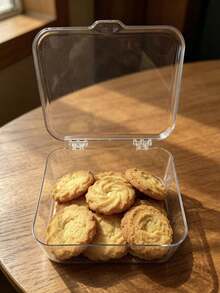 1PC/Transparent PET Bread Storage Box Flip Cover Airtight Bread Bin Toast Holder Moistureproof Dustproof Fresh Keeping Kitchen Countertop Organizer Pantry Food Storage Container For Home Bakery Pastry Cake Cookie Bagel Croissant Loaf Bread,Meal Prep, Food Storage Containers, Refrigerator Organization, Kitchen Accessories. - Multicolor - View 2