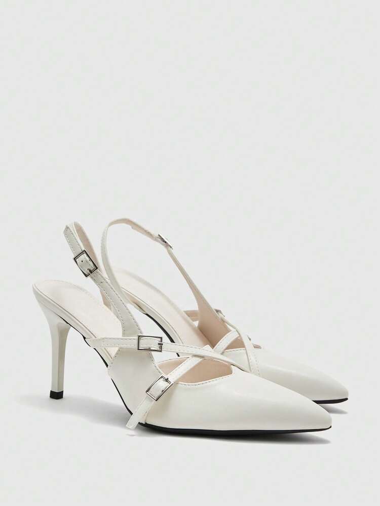 CUCCOO BIZCHIC New Spring And Autumn Fashion Pointed Toe Slingback Buckle Women's Shoes