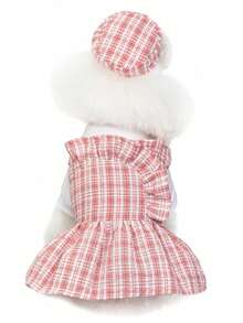 PETSIN 狗狗服装、猫咪服装、动物裙装、宠物春夏新品系列、幼犬连衣裙、公主风百搭连衣裙、条纹印花、小型动物服装、清凉防晒霜 - 彩色 - 查看 23