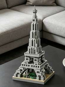 MINKOJA MINKOJA Famous Landmark Building Block Decoration, Creative 3D Assembled Building Module, Tabletop Architectural Decoration, Suitable As A Birthday/Halloween/Christmas Gift/Festive Gift, Home Decoration Ornament, Collectible, Building Block Model - Multicolor - View 5