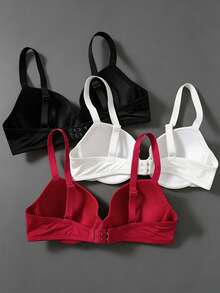 DesireSculpt 3pcs Smooth Sexy Women's Bra Set - Multicolor - View 2