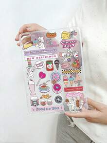 TOM & JERRY X SHEIN Ốp lưng máy tính bảng trong suốt chủ đề Mèo và Chuột Tom và Jerry, hình dán hoạt hình dễ thương, chống sốc và chống trầy xước, dành cho thế hệ thứ 11. - Trong sáng - Xem 56