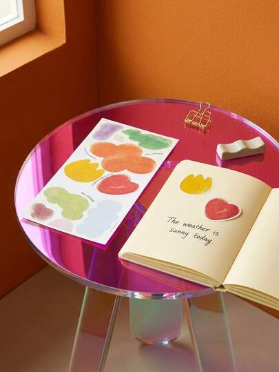 Joivida 1pc Korean Flower Pull-Out Sticky Note, Simple Style Sticky Full Stick Sticky Note, DIY Cute Stickers, Exquisite Packaging Box Accessories, The Best Ideal Choice For Gift Giving, Suitable For Valentine's Day, Easter, Christmas, Halloween, New Year Gifts