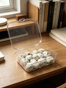 1PC/Transparent PET Bread Storage Box Flip Cover Airtight Bread Bin Toast Holder Moistureproof Dustproof Fresh Keeping Kitchen Countertop Organizer Pantry Food Storage Container For Home Bakery Pastry Cake Cookie Bagel Croissant Loaf Bread,Meal Prep, Food Storage Containers, Refrigerator Organization, Kitchen Accessories. - Multicolor - View 3